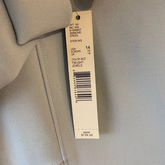 NWT Antonio Melani Light Blue Simmons Dress - Picture 3 of 6